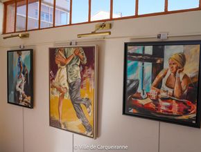 Photo des tableaux de l'exposition "la femme" par l'association reflets d'art - Agrandir l'image, .JPG 153,3 Ko (fenêtre modale)