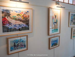 Photo des tableaux exposés - Agrandir l'image, .PNG 1,1 Mo (fenêtre modale)