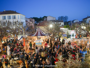 Photo de la parade des mascottes avec une vue d'ensemble sur la place de la république et sur l'aire de noel - Agrandir l'image, .PNG 1,7 Mo (fenêtre modale)