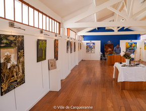 Photo des oeuvres de l'artiste Raphael Bravo durant son exposition à La Galerie de Carqueiranne - Agrandir l'image, .PNG 1,2 Mo (fenêtre modale)