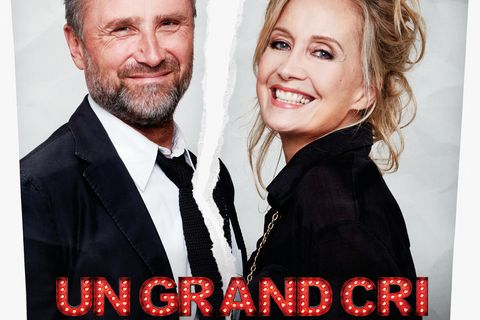 Affiche de la pièce de théatre un grand cri d'amour