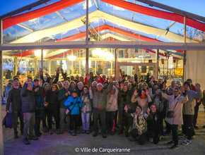 photo du départ de la randonnée de l'association carqueirando - Agrandir l'image, .PNG 1,6 Mo (fenêtre modale)