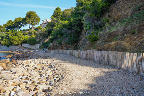 Photo de l'aménagement de la liaison de la plage Peno et Pradon pour la saison estivale 2025 - Agrandir l'image, .PNG 2 Mo (fenêtre modale)