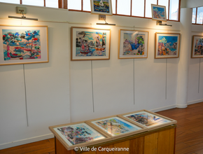 Photo des tableaux exposés - Agrandir l'image, .PNG 1,1 Mo (fenêtre modale)