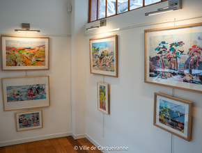 Photo des tableaux exposés - Agrandir l'image, .PNG 1,1 Mo (fenêtre modale)