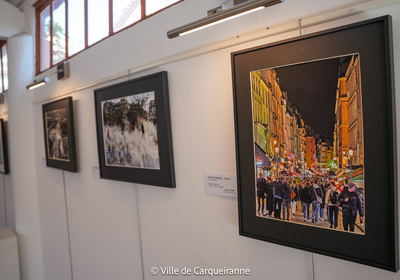 Photo de l'exposition sur le thème ambiance urbaine proposée par l'association photo club carqueirannais