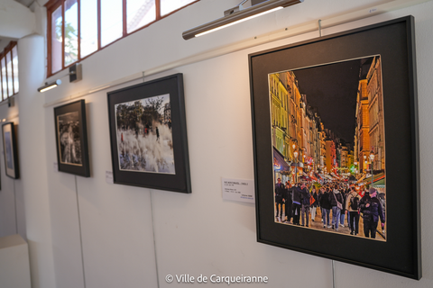 Photo de l'exposition sur le thème ambiance urbaine proposée par l'association photo club carqueirannais