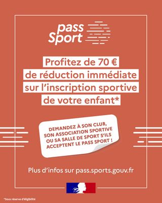 Visuel explicatif du pass'sport 2025