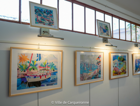 Photo des tableaux exposés - Agrandir l'image, .PNG 1,1 Mo (fenêtre modale)