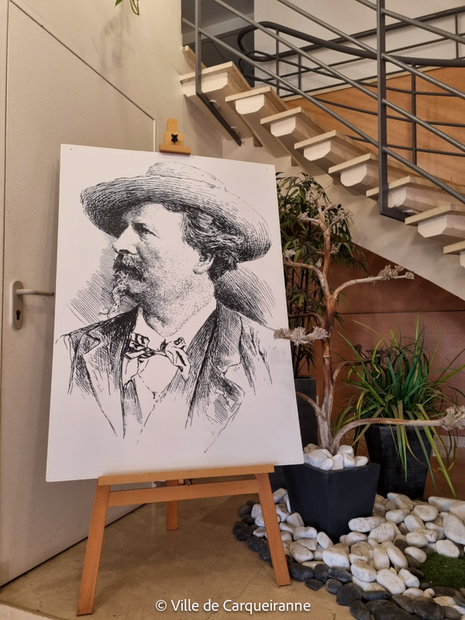Photo de l'exposition sur frédéric mistral à la médiathèque - Agrandir l'image, .PNG 775 Ko (fenêtre modale)