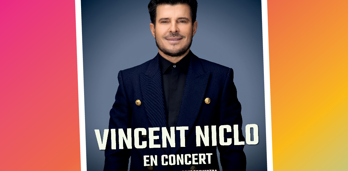 Image de l'affiche de vincent niclo pour son concert