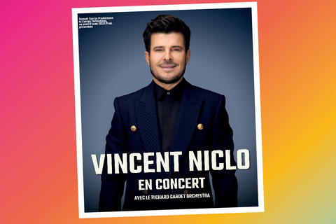 Image de l'affiche de vincent niclo pour son concert